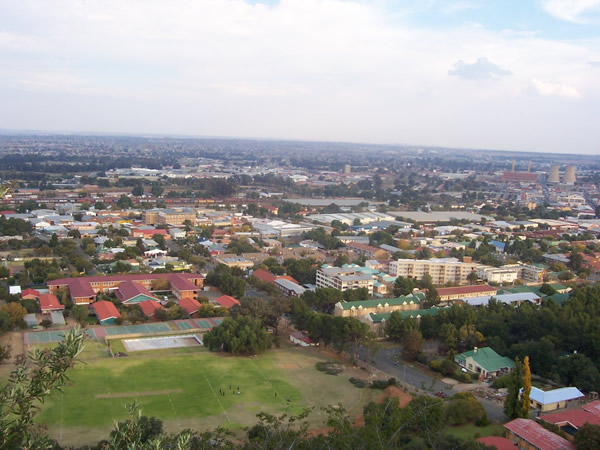 View from Navilsig (Naval Hill) in Bloemfontein