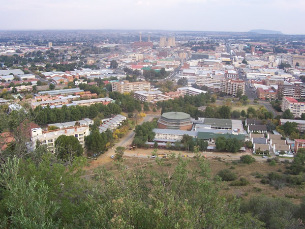 View from Navilsig (Naval Hill) in Bloemfontein