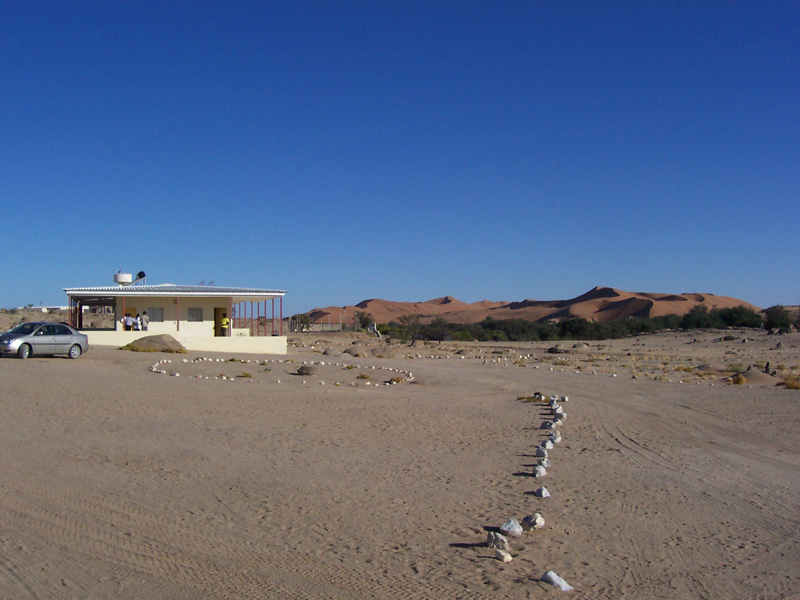 Our accommodation in the Namib Desert at the research centre