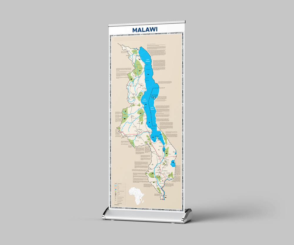 malawi map illustration project