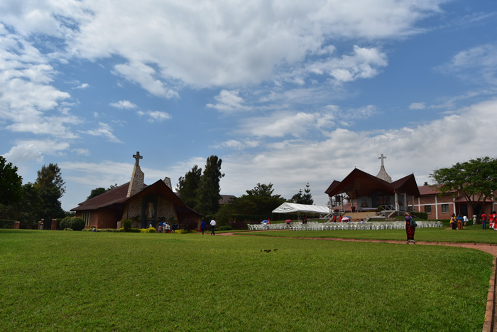 Holy Cross at the Divine Mercy Sanctuary in Kabuga, Kigali. Rwanda Pilgrimage