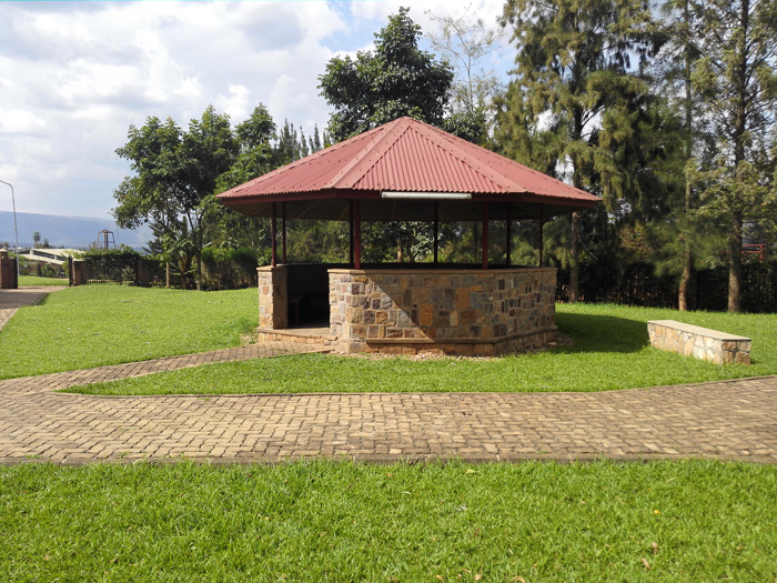 A hut at the Divine Mercy Sanctuary in Kabuga, Kigali. Rwanda Pilgrimage