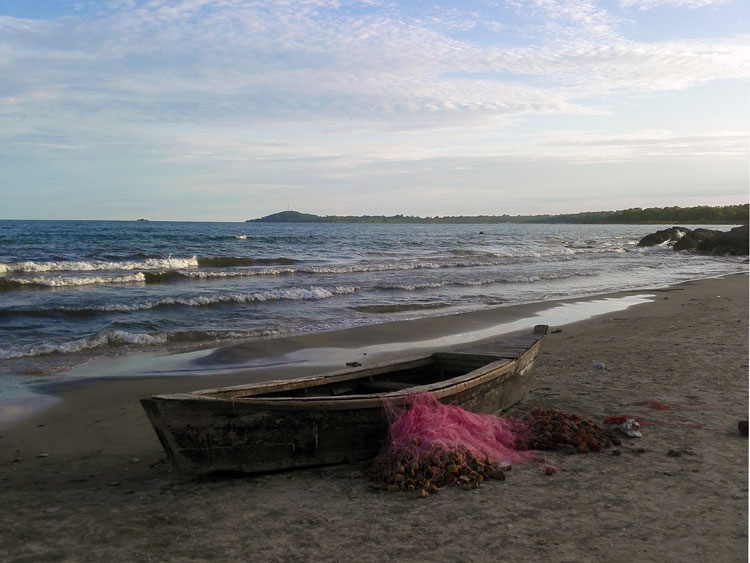 boat on Lake Malawi