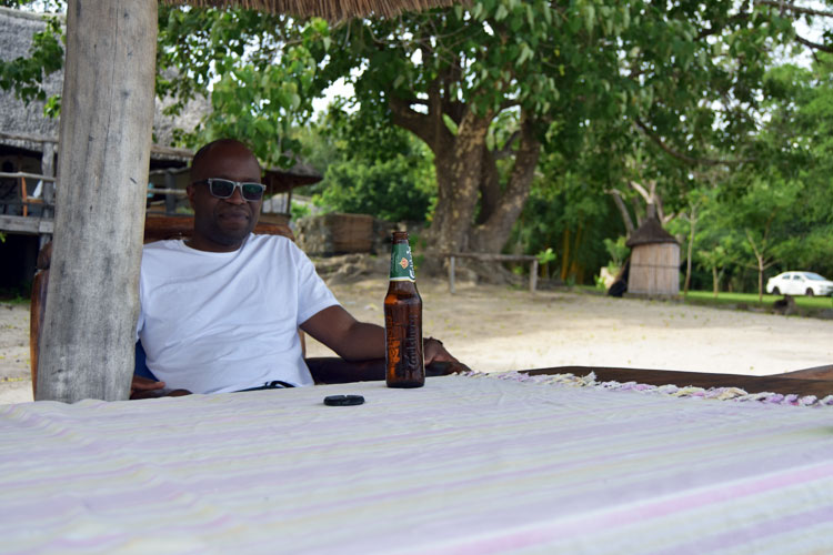 Cold Carlsberg beer at Bwato House Bar, Chintheche Inn