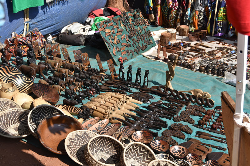 Handicrafts on sale at Tumaini Festival