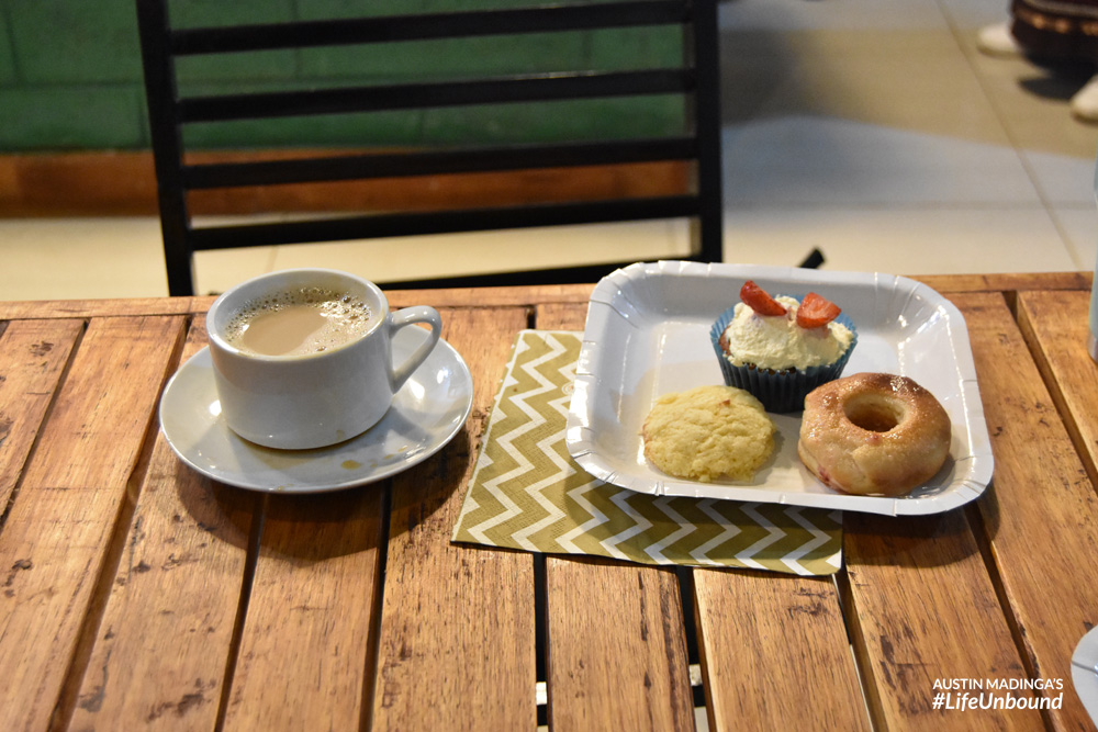 My coffee and nibbles at the chapter coffeehouse