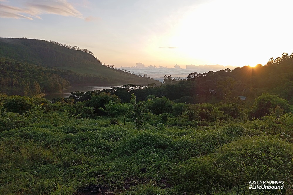 a view of Zomba dam on the plateau