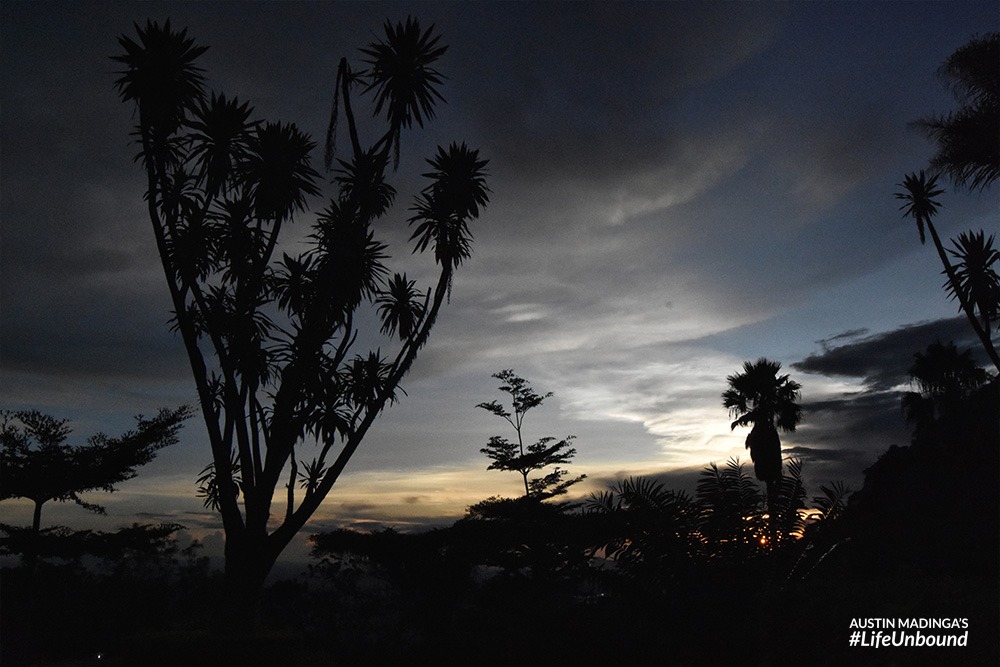 the suns fading rays on Zomba Plateau