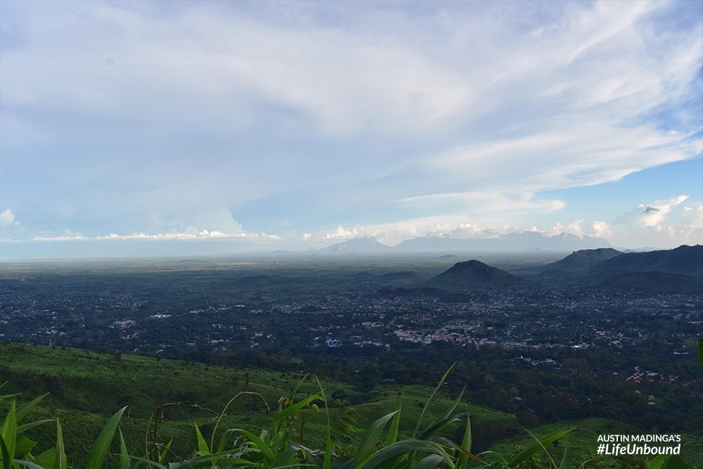 Views of Zomba city from atop the plateau